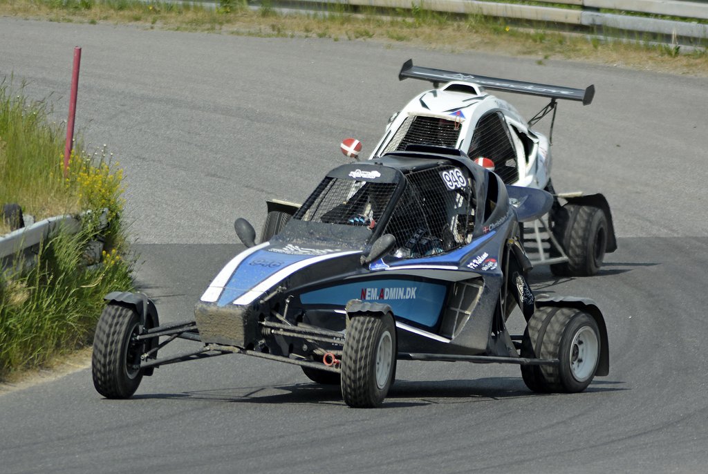 Christian Juel har fundet effektiv fart i sin CK Extreme-racer, og blev derfor nr. 2 på Nysum Banen